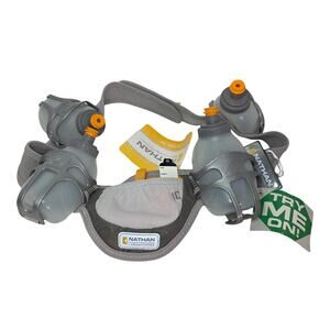 Nathan NWT 4 water bottle holder fanny Pack Hydration belt SzL. Running Outdoors